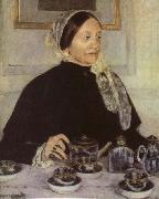 Mary Cassatt Lady at the Tea Table oil painting artist